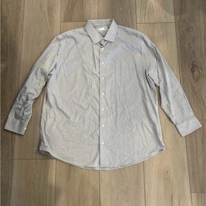 Nordstrom Rack Men’s Check Grey Long Sleeve Button Up Shirt 18.5 36/37